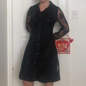 ANAC by Kimi Black Lace Long Sleeve Dress